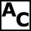 Site logo is a black box with capital letter A located inside the box at the top left and a capital letter C located inside the box at the bottom right.